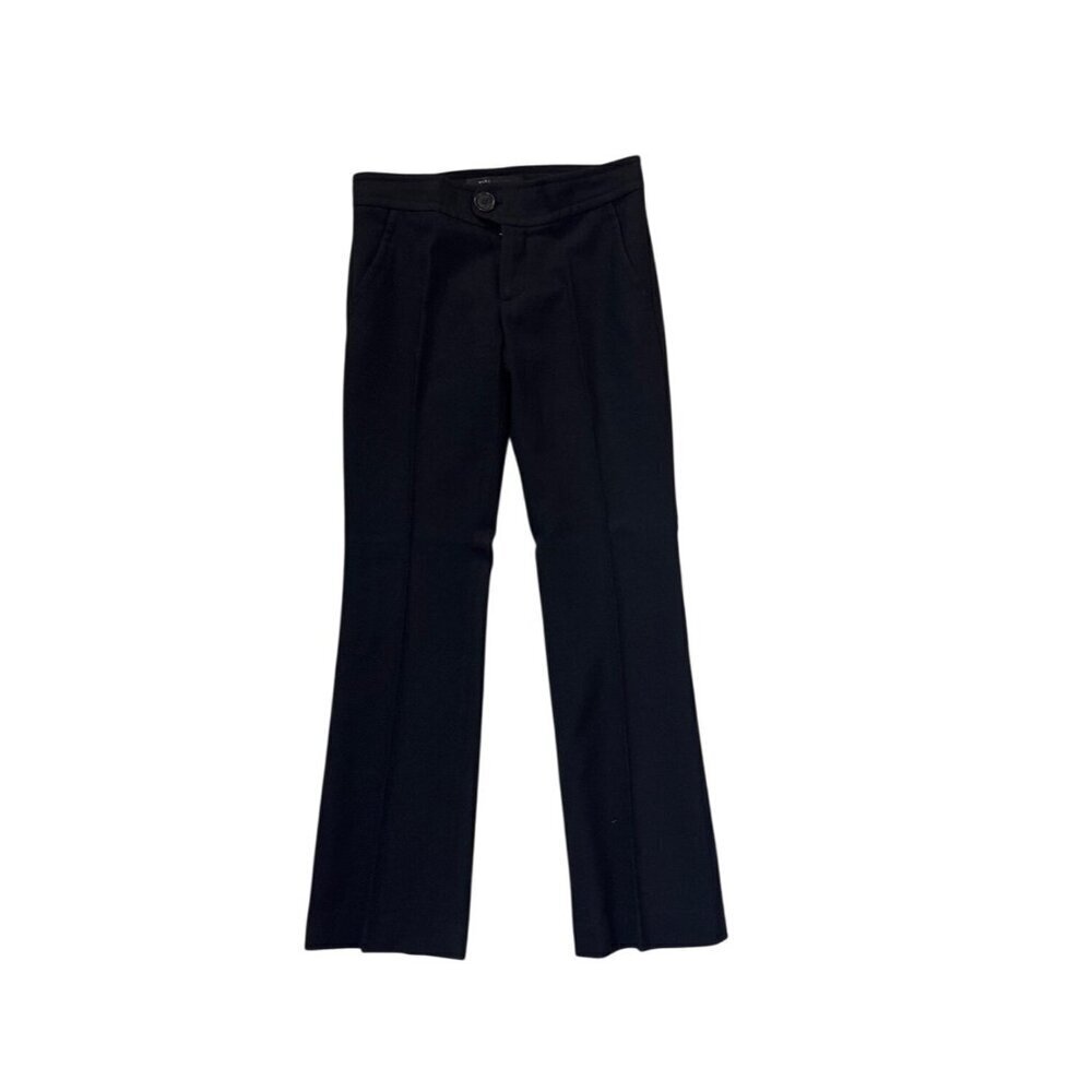 Marc Jacobs Womens Black Tailored Wool Blend Pants Size 4